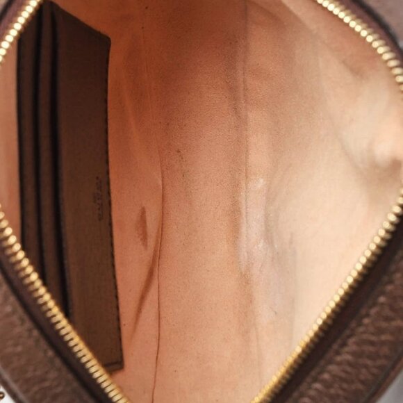 Gucci Beige/Ebony GG Canvas Ophidia Round Mini Backpack Bag - Picture 8 of 11